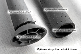 Krytka stahovacího průvlaku ke stažení bednění.